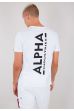 Tričko ALPHA INDUSTRIES Backprint white