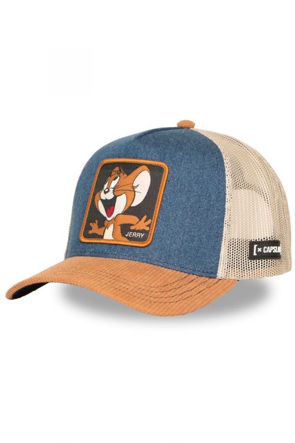 Kšiltovka CAPSLAB Tom and Jerry denim blue