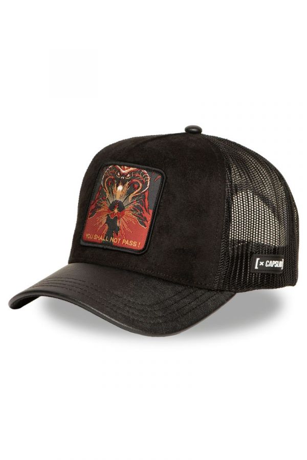 Kšiltovka CAPSLAB LOTR Pass Leather black