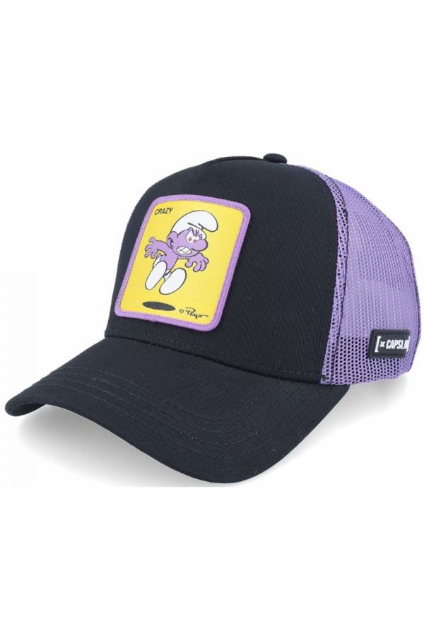 Kšiltovka CAPSLAB Smurfs Crazy black