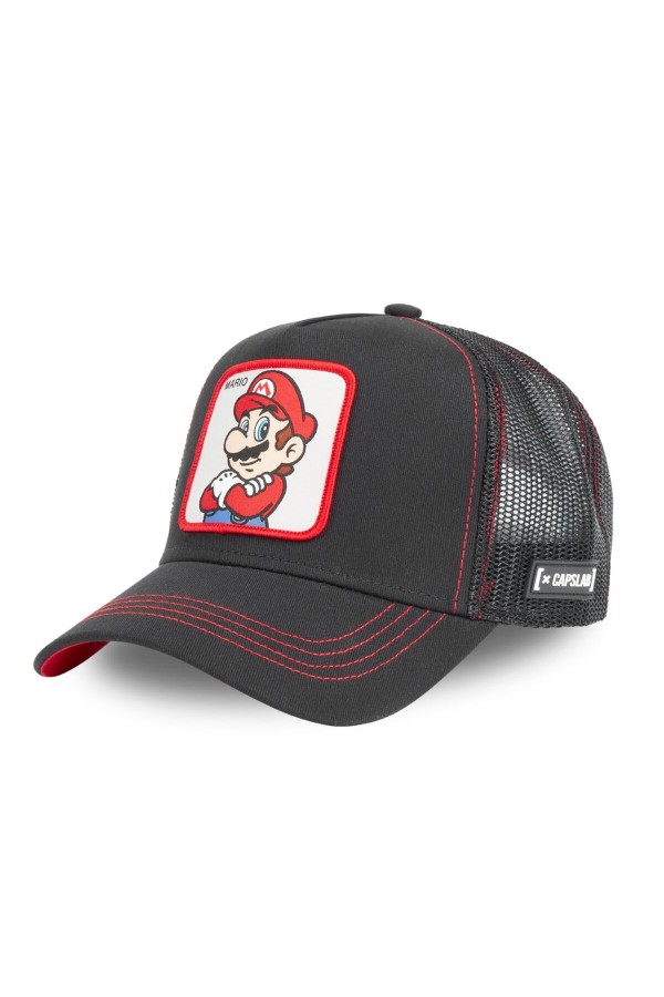 Kšiltovka CAPSLAB Super Mario black/red
