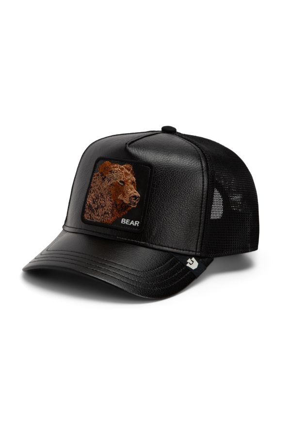 Kšiltovka GOORIN BROS. Faux Leather Bear black