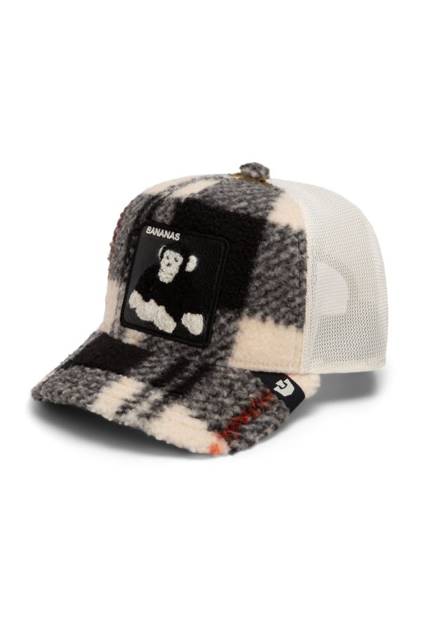 Kšiltovka GOORIN BROS. Double Stuffed Bananas black cream plaid