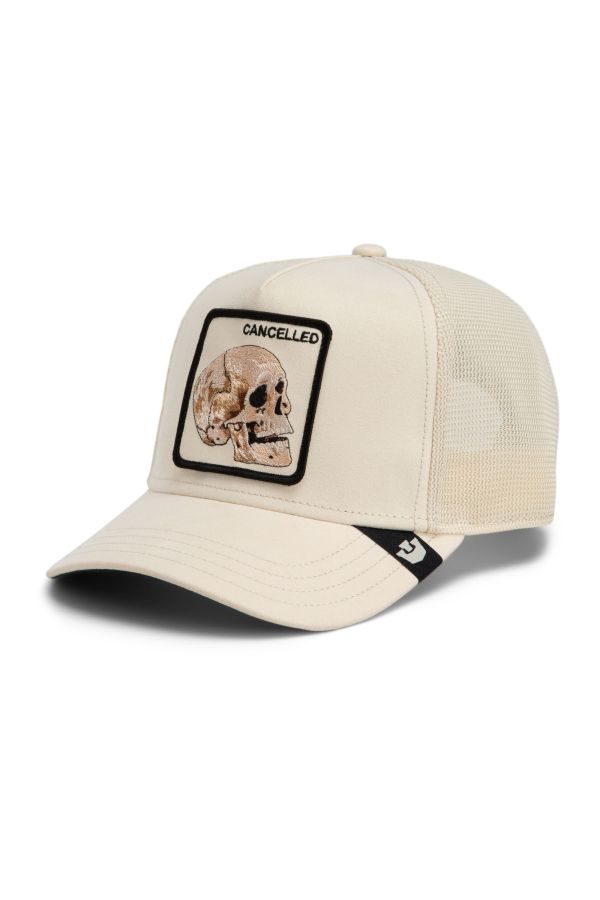 Kšiltovka GOORIN BROS. Suede Cancelled Skull cream