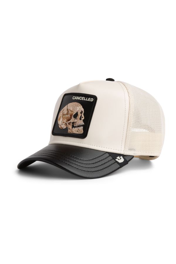 Kšiltovka GOORIN BROS. Leather Skull beige
