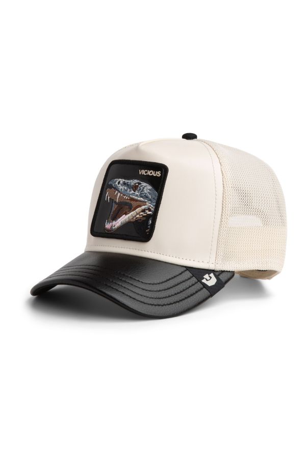 Kšiltovka GOORIN BROS. Leather Snake beige