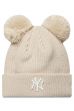 Zimní čepice NEW ERA Knit Double Pom beige