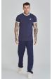 Tričko SIKSILK Ringer Tee navy