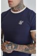 Tričko SIKSILK Ringer Tee navy