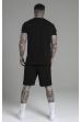 Souprava SIKSILK Shorts and Tshirt black