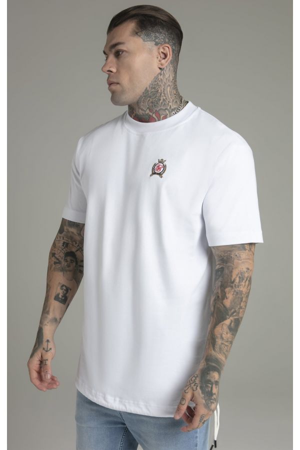 Tričko SIKSILK Oversized T-shirt white