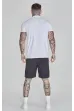 Tričko SIKSILK Muscle Fit white