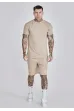 Souprava SIKSILK Shorts and Tshirt beige