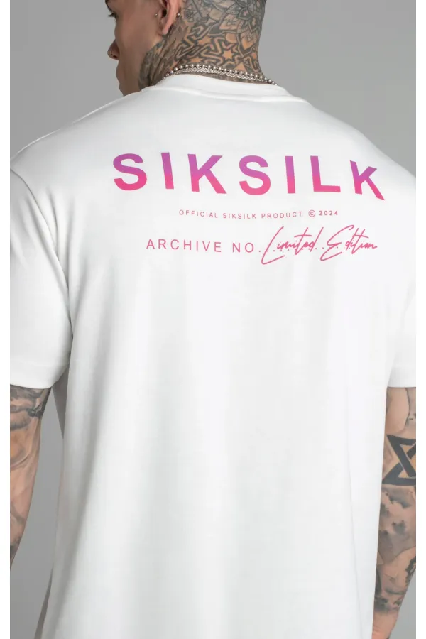 Tričko SIKSILK Limited Edition white