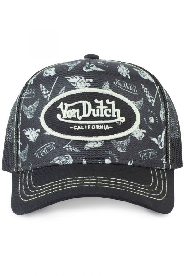 Kšiltovka VON DUTCH Graphic black