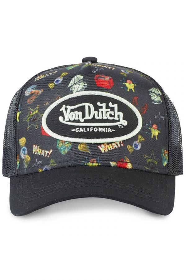 Kšiltovka VON DUTCH Graphic Color black