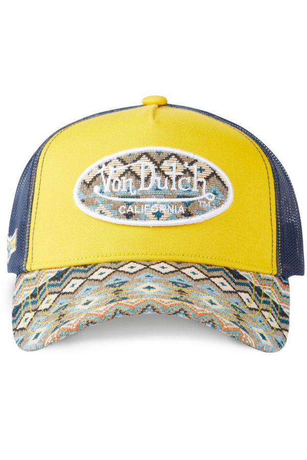 Kšiltovka VON DUTCH Ethnic Mesh yellow