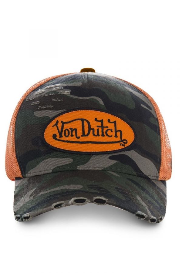 Kšiltovka VON DUTCH Ripped Mesh Cap camo